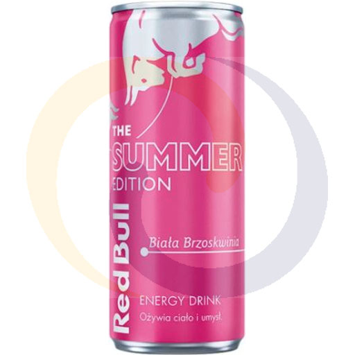 Energiedrank Witte Perzik Blik 250ml/12s DRS Red Bull