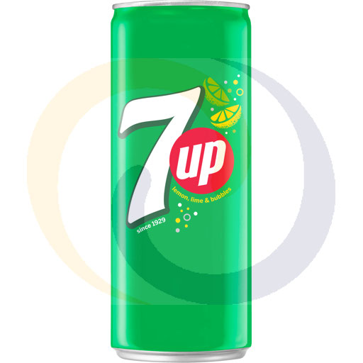 Газированный напиток. 7UP банка 0,33л/24шт DRS Pepsi