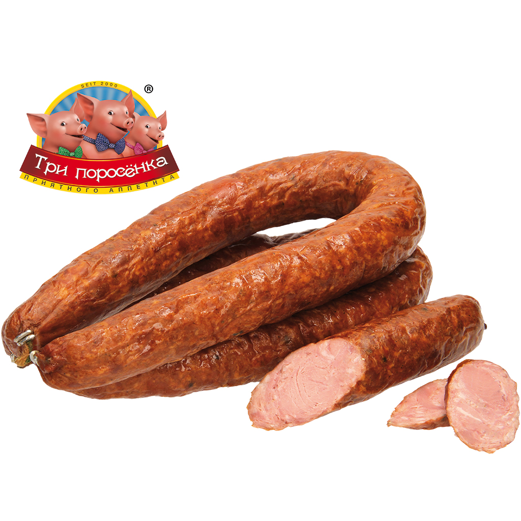 Bouillonworst "Kupzowskaya rublennaja" in Krakauer stijl