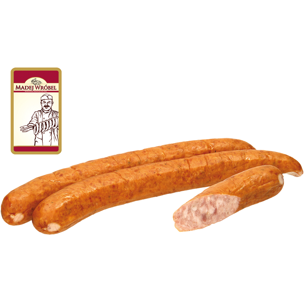 Poolse middelgrote bouillonworst "Z Gospody", gerookt, met s