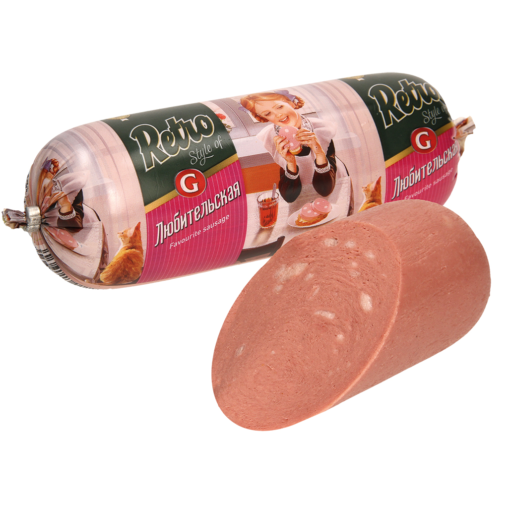 Worst Ljubitelskaja eenvoudig met spek, drinkwater en aardap