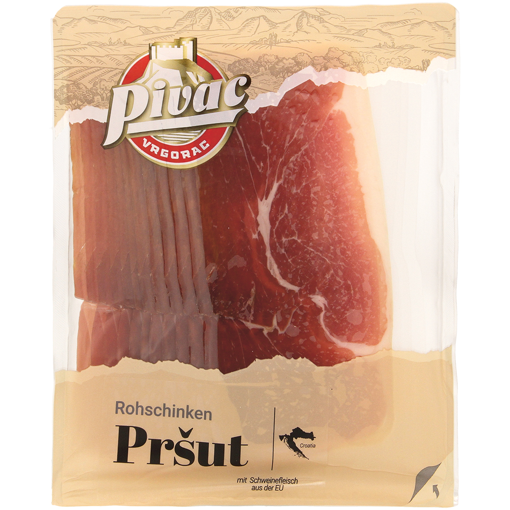 Zeelvlees, gezouten, gerookt, luchtgedroogd.