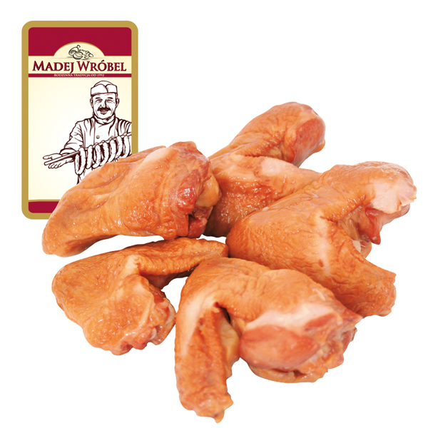 Куриные крылышки с добавлением куриного белка, копченые