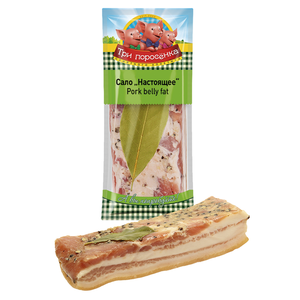 Varkensbuik "Salo nastojaschee", gezouten en gemarineerd