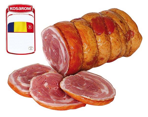 "Rulou de porc" - Рулет из свиного брюшка, вареный и копчены
