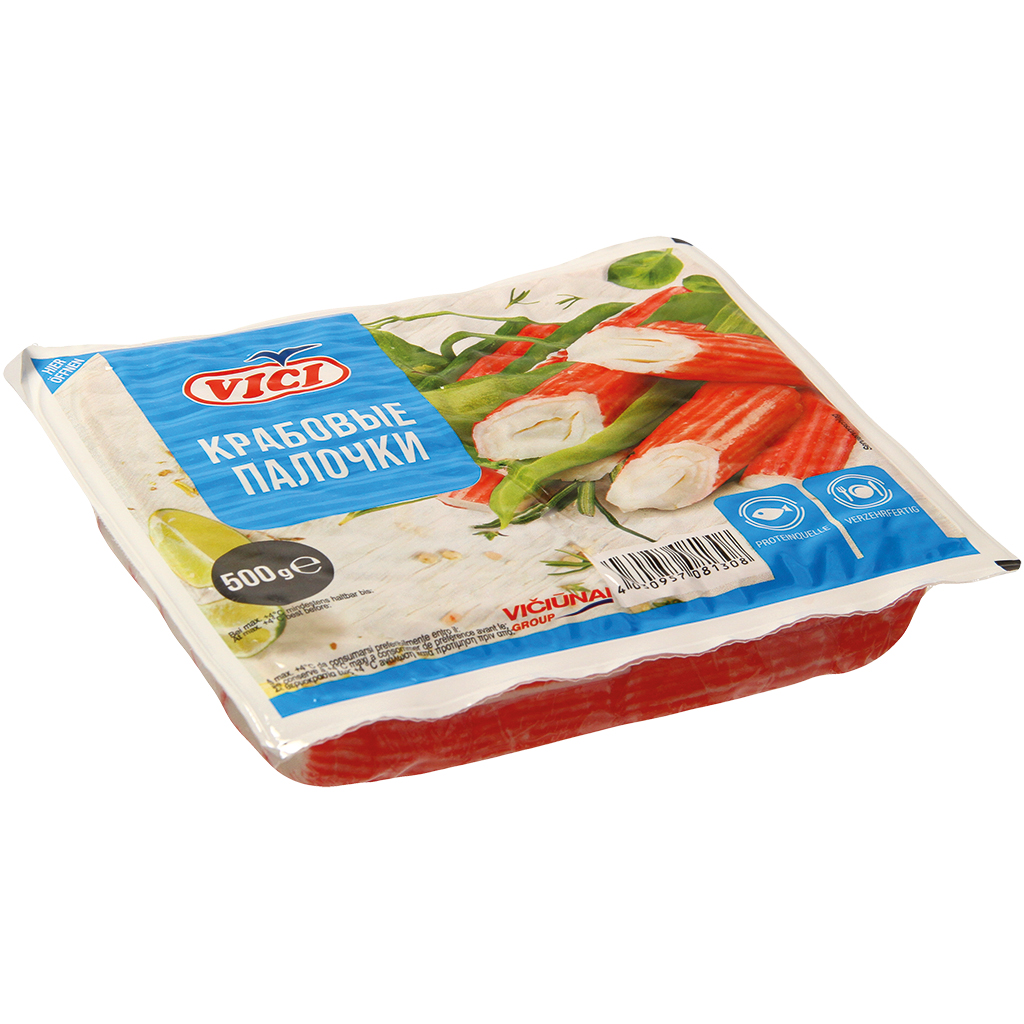 Surimisticks, visbereiding van visspier eiwit