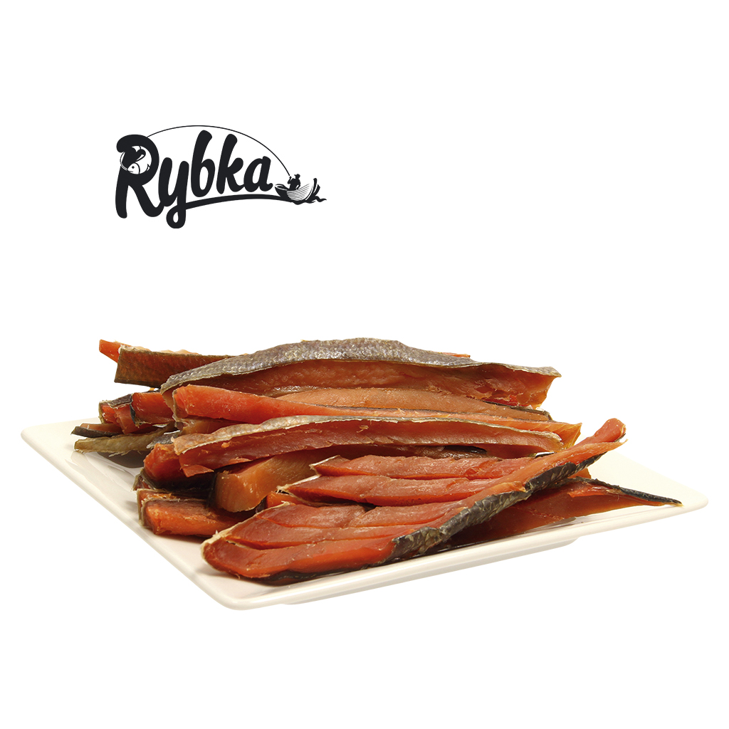 Филе кеты, соломка, на коже, соленое и сушеное