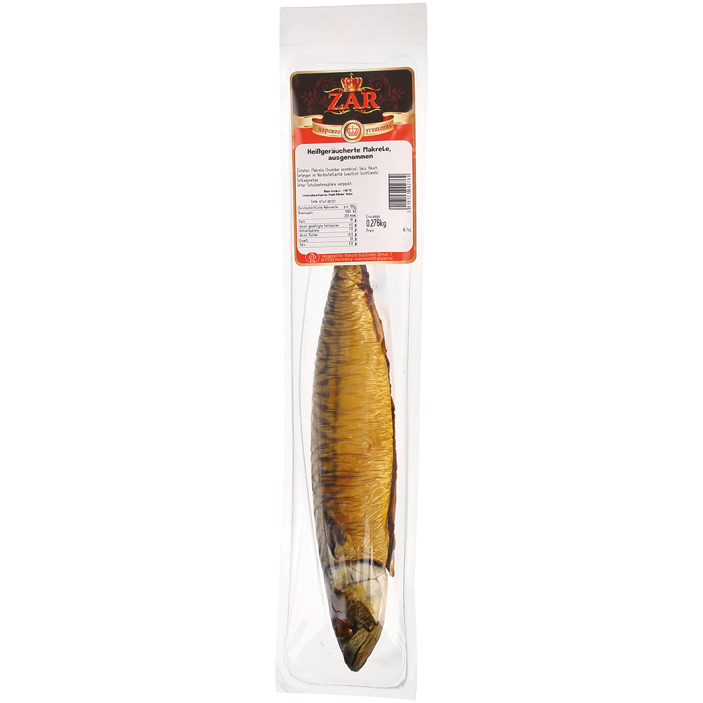Makreel schoongemaakt (Scomber scombrus), heet gerookt