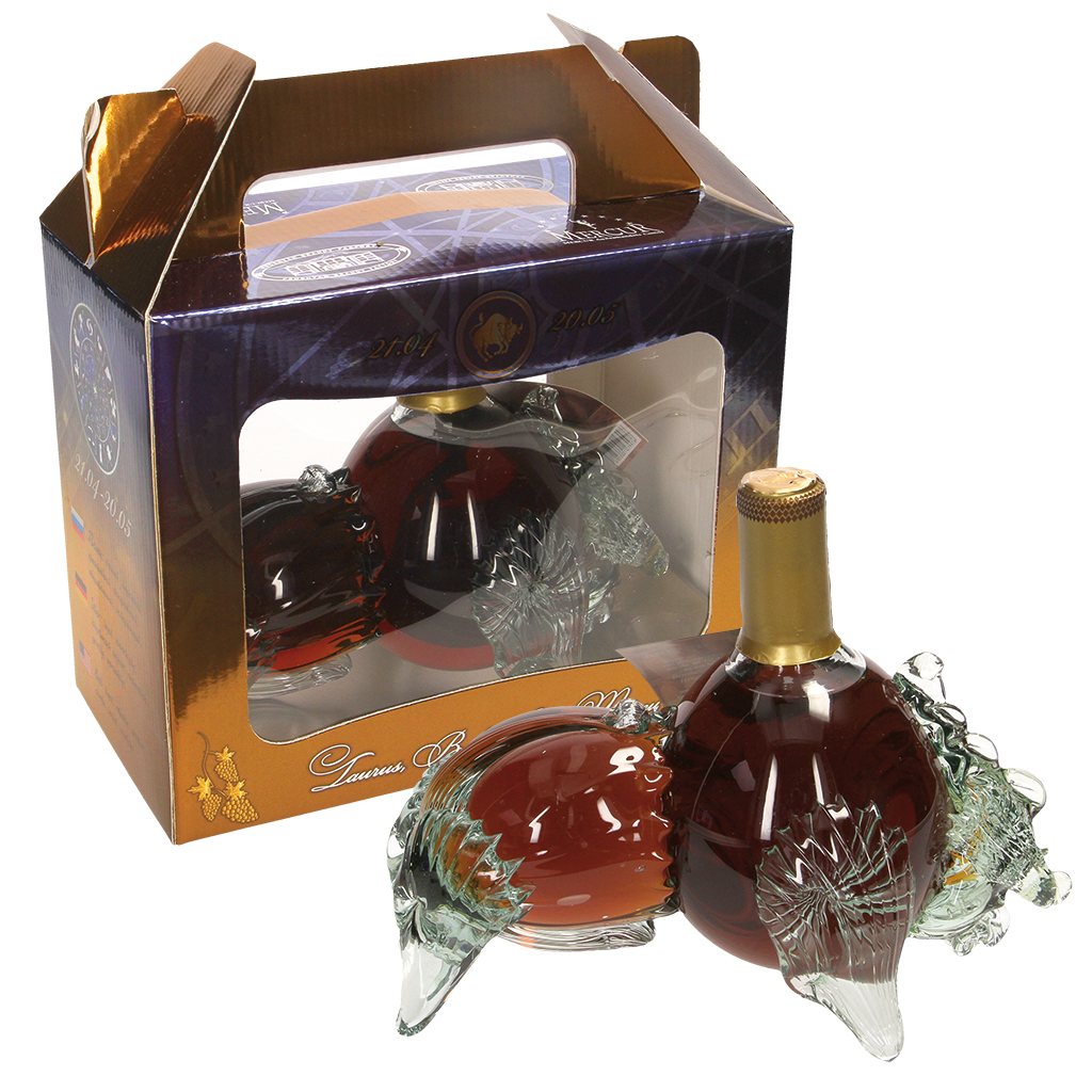 Armeense brandy ""Sterrenbeeld Stier"" 40% vol. in geschenkd