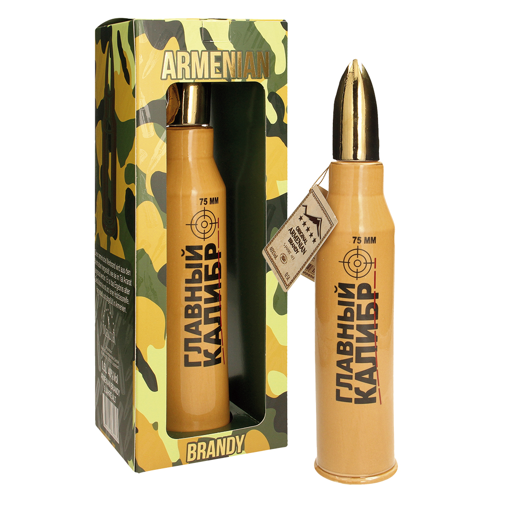 Armeense brandy ""Patrone"" keramiek in geschenkdoos, 40% vo