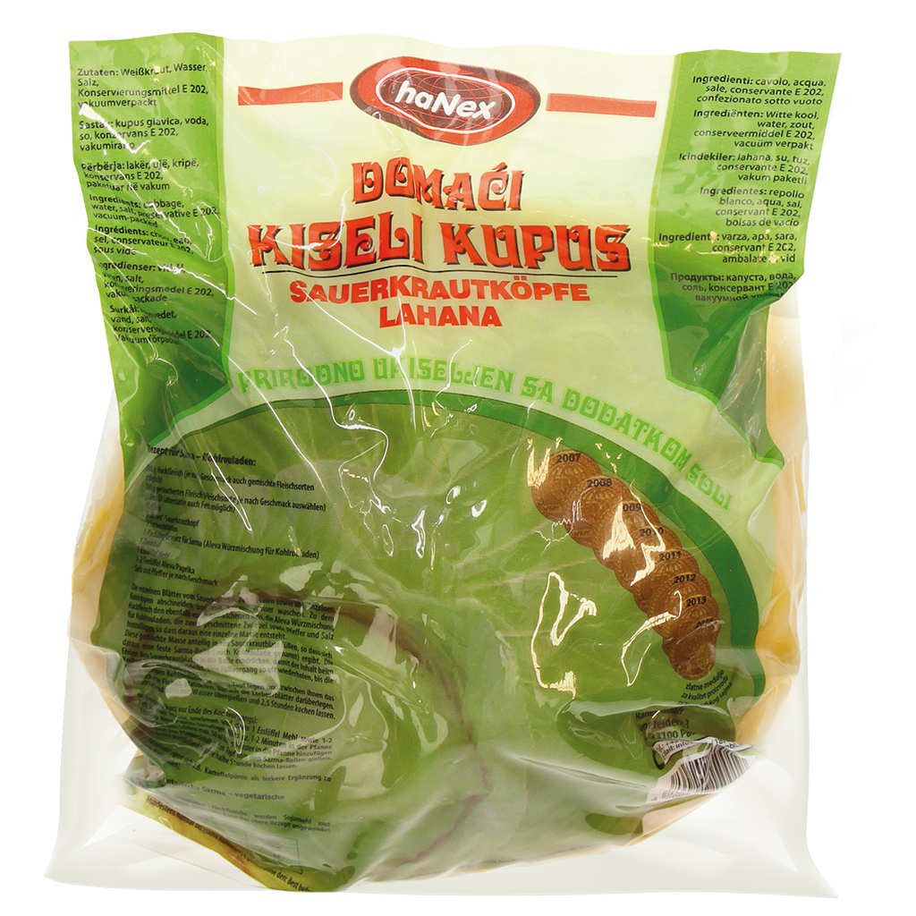Ingelegde zuurkool vacuümverpakt