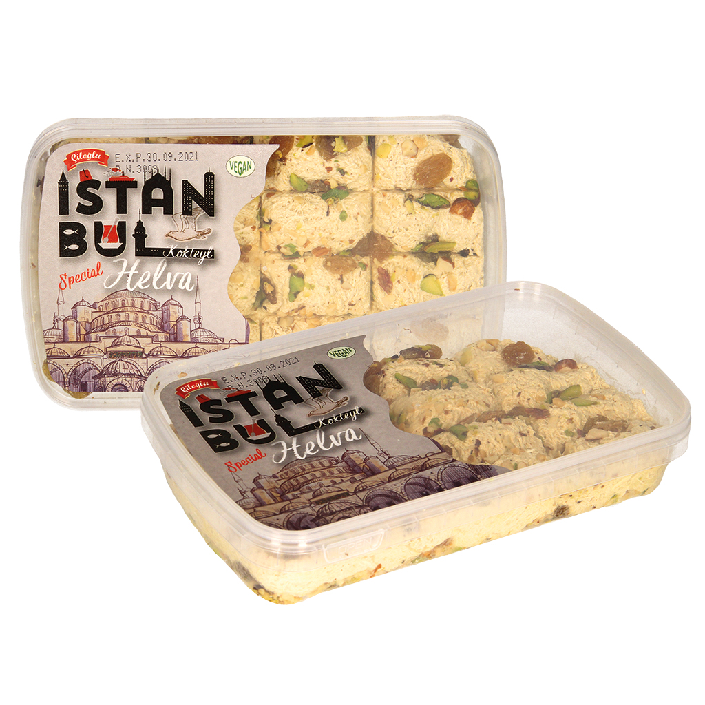 Халва c орехами и изюмом