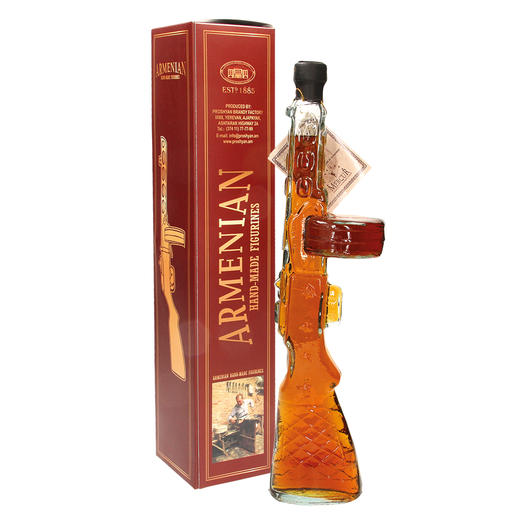 Armeense brandy ""AUTOMAT PPSCH"" 40% vol. in geschenkdoos