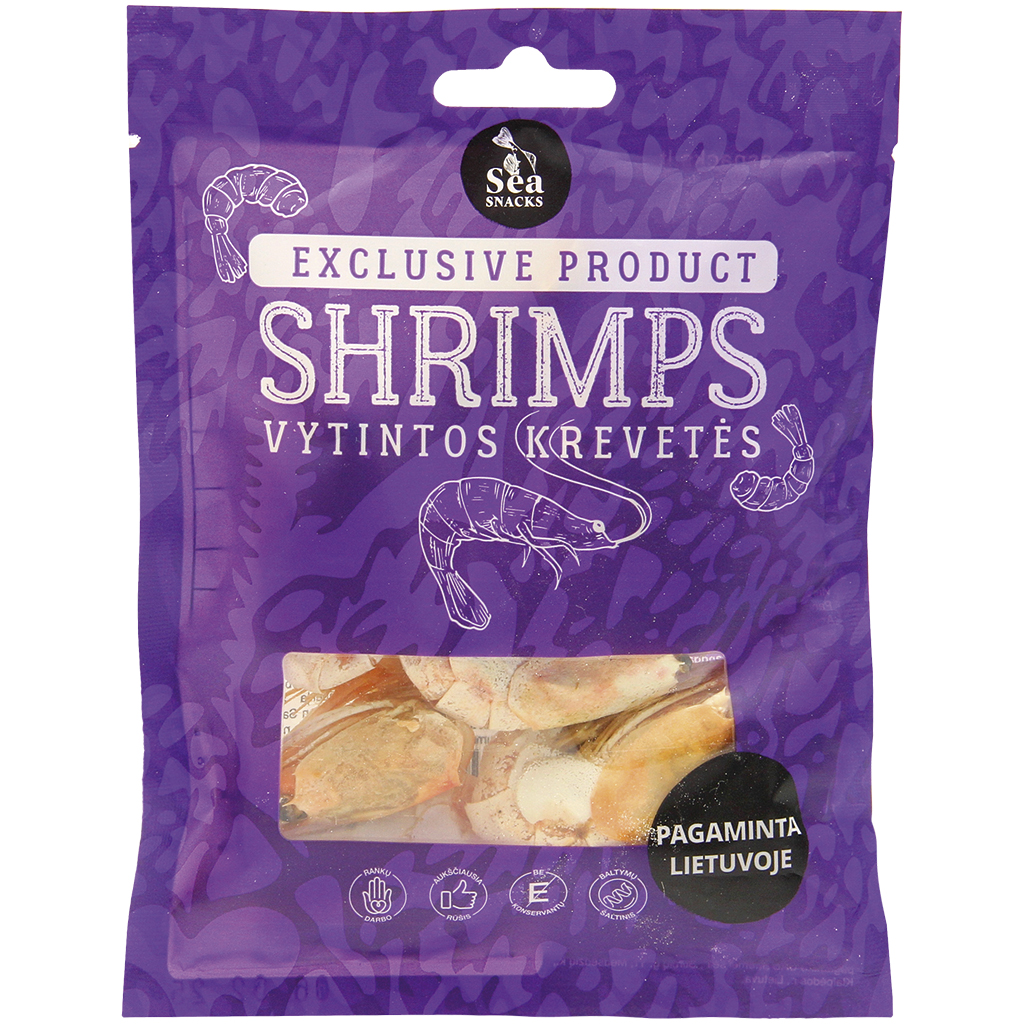 Креветки гренландские нечищеные сушеные и соленые