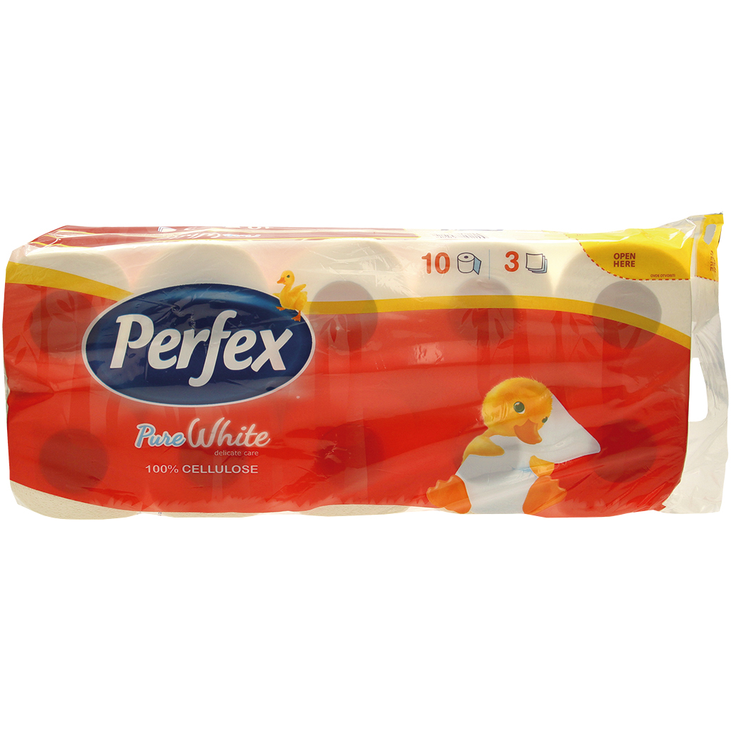 Toiletpapier, 10 x 3-laags