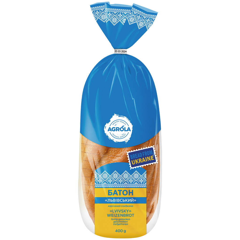 ""Lvivsky"" tarwebrood ""Halytsky""", kant-en-klaar gebakken