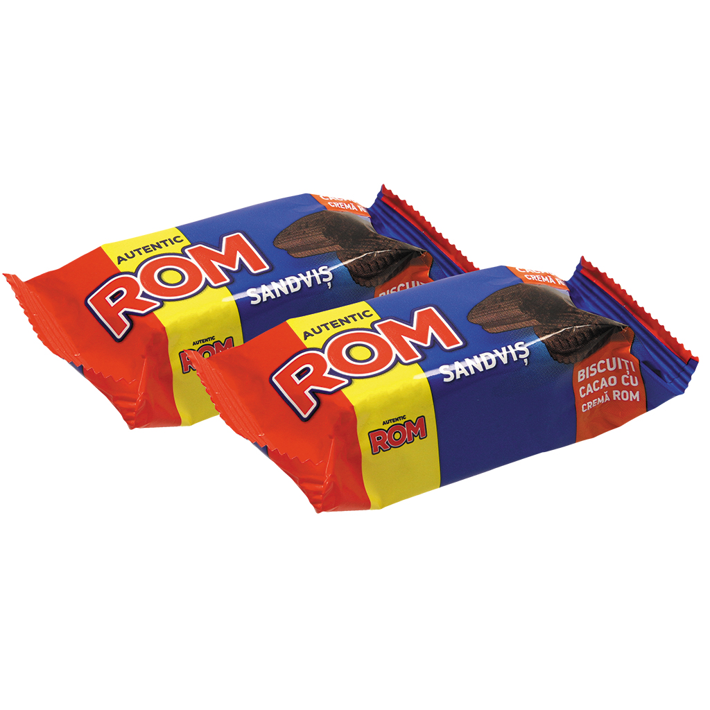 Двойное печенье с какао и 35% какао-кремом со вкусом рома