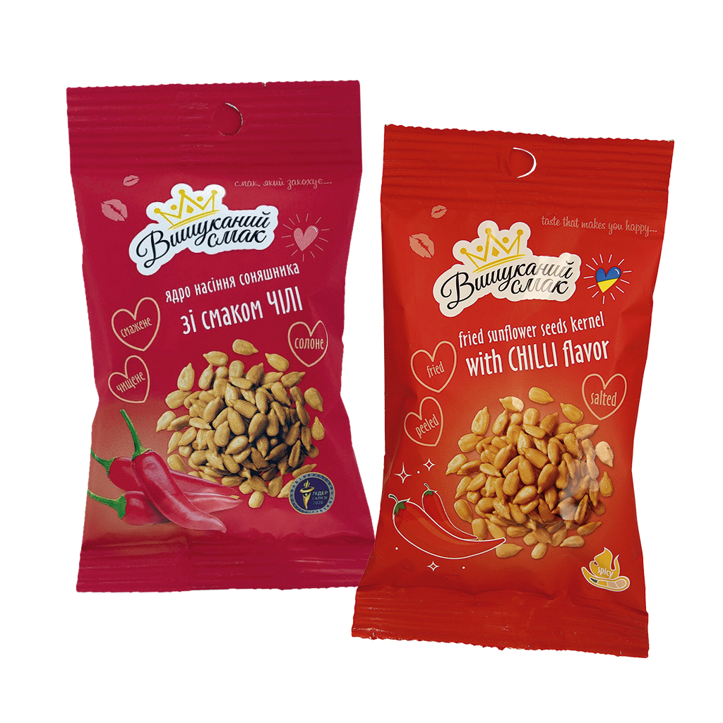 Geroosterde zonnebloempitten met chilismaak, pittig