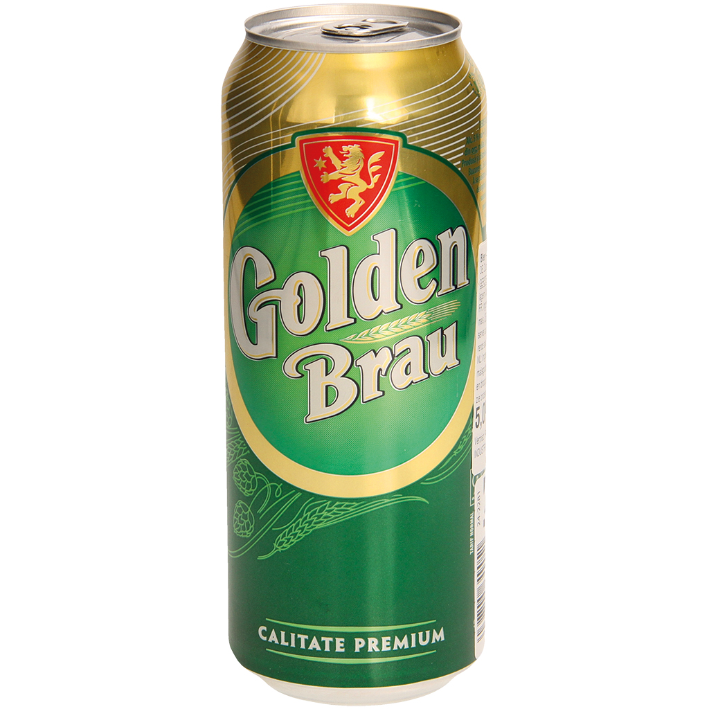 Bier ""Golden Brau"". Gepasteuriseerd, 5,0% vol.