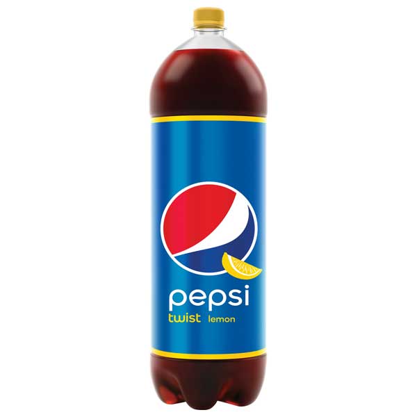 Koolzuurhoudende en cafeïnebevattende frisdrank "PEPSI TWIST