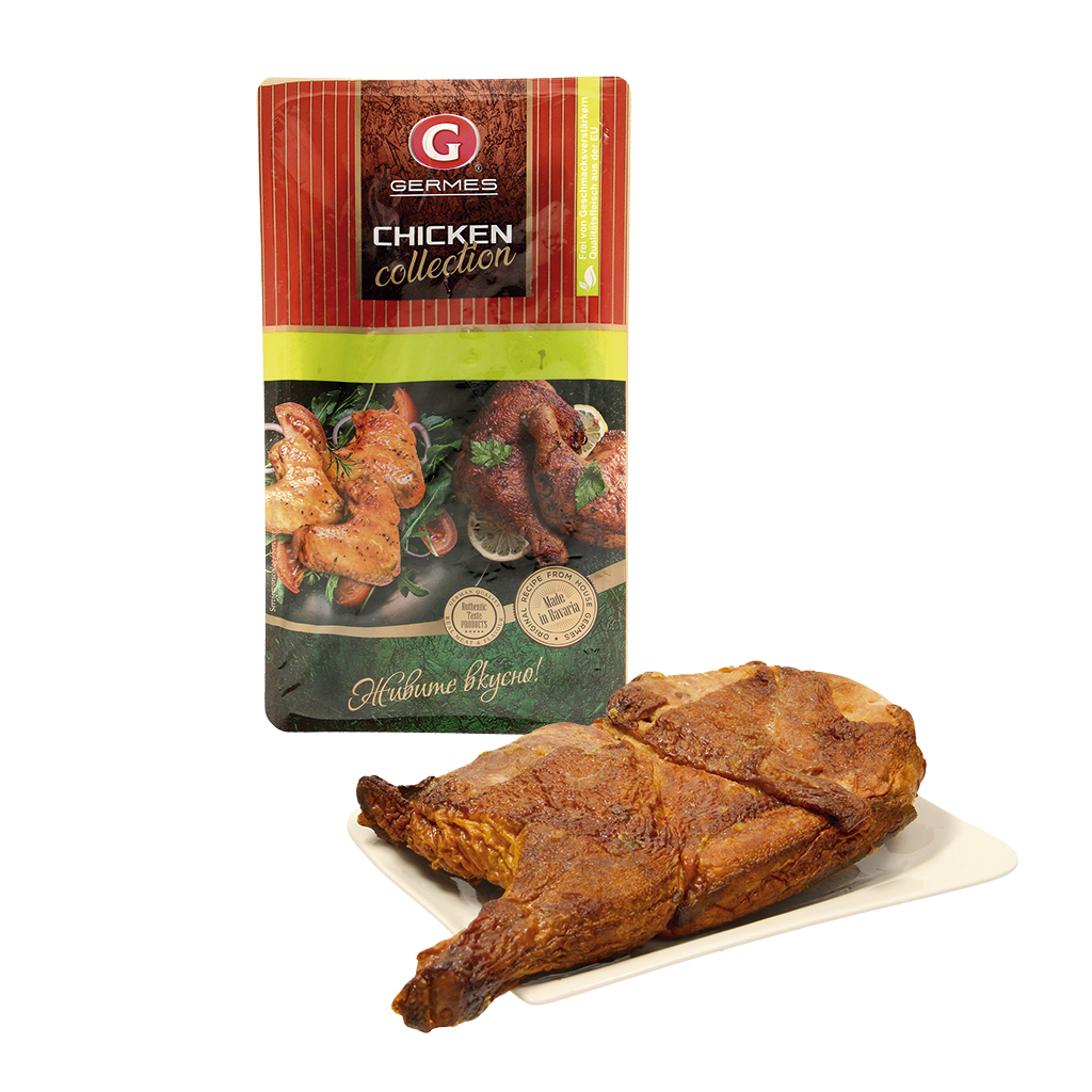 Half kip, gezouten en heet gerookt