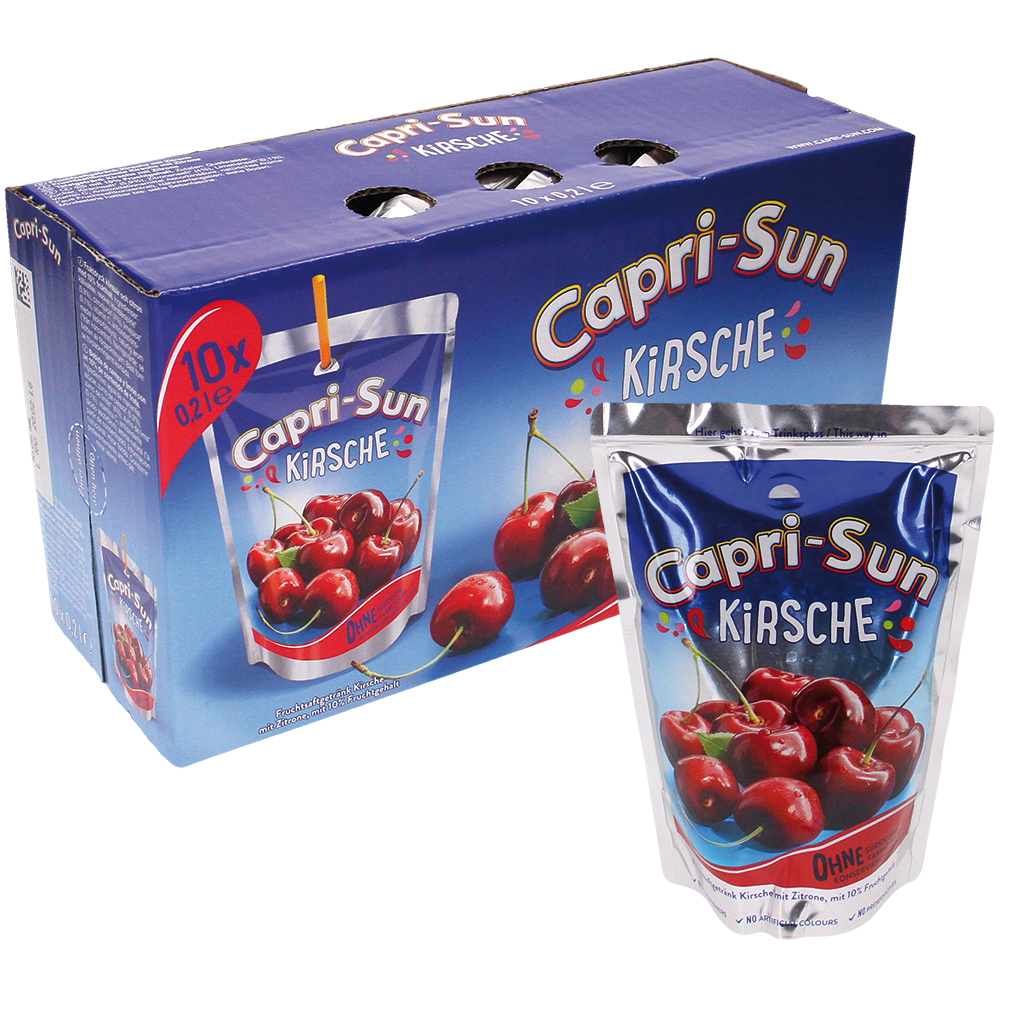 Vruchtensapdrank kers met citroen ""Capri Sun-Kers"" met 10%