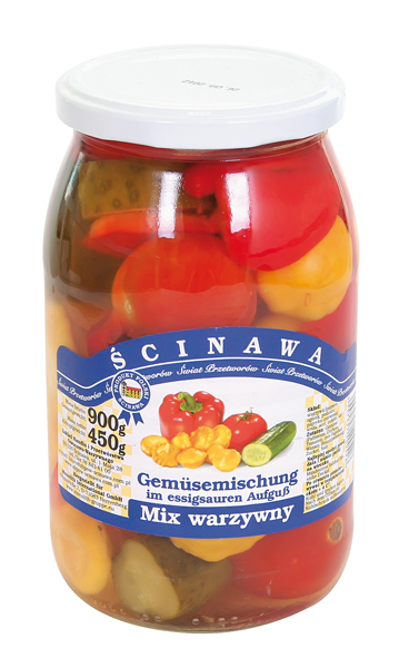 Groentemix ingelegd in de inlage ""Mix warzywny""