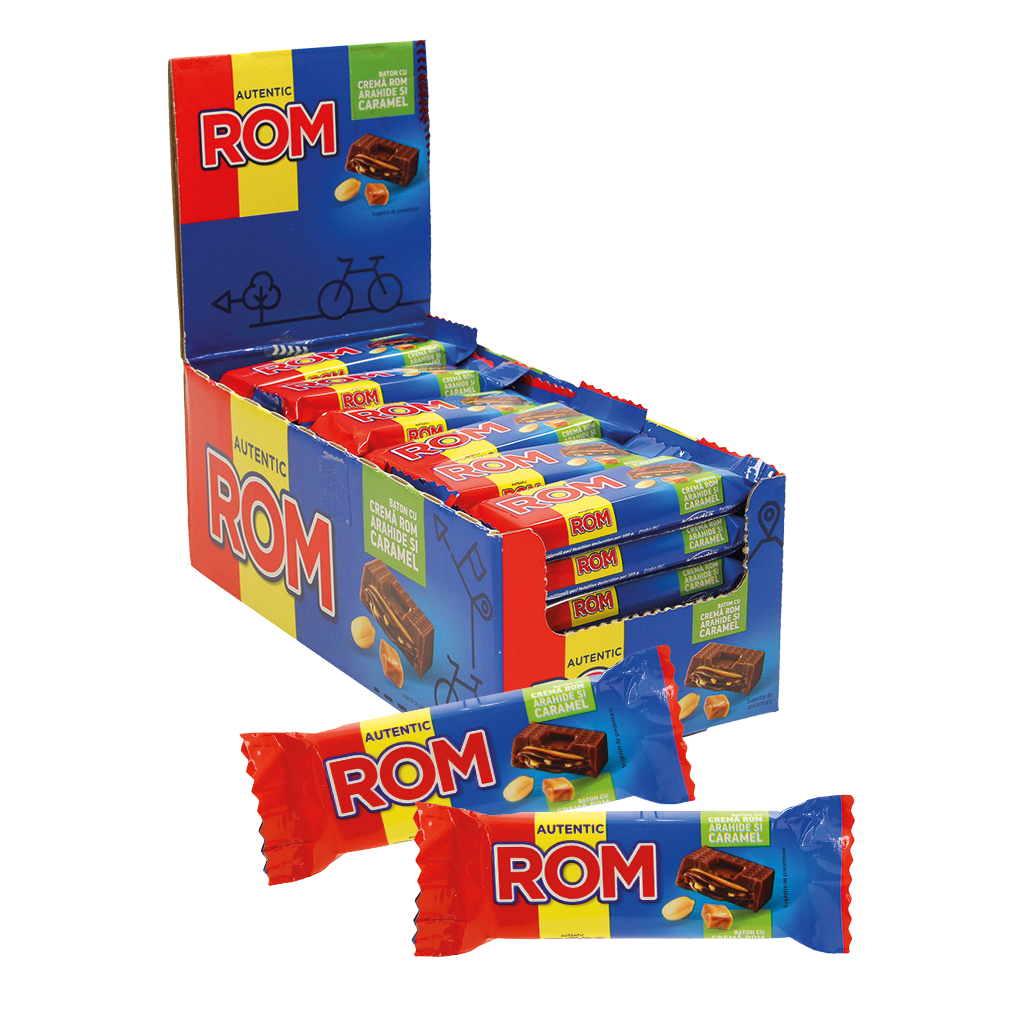 Reep "Baton cu Crema Rom", pinda en karamel
