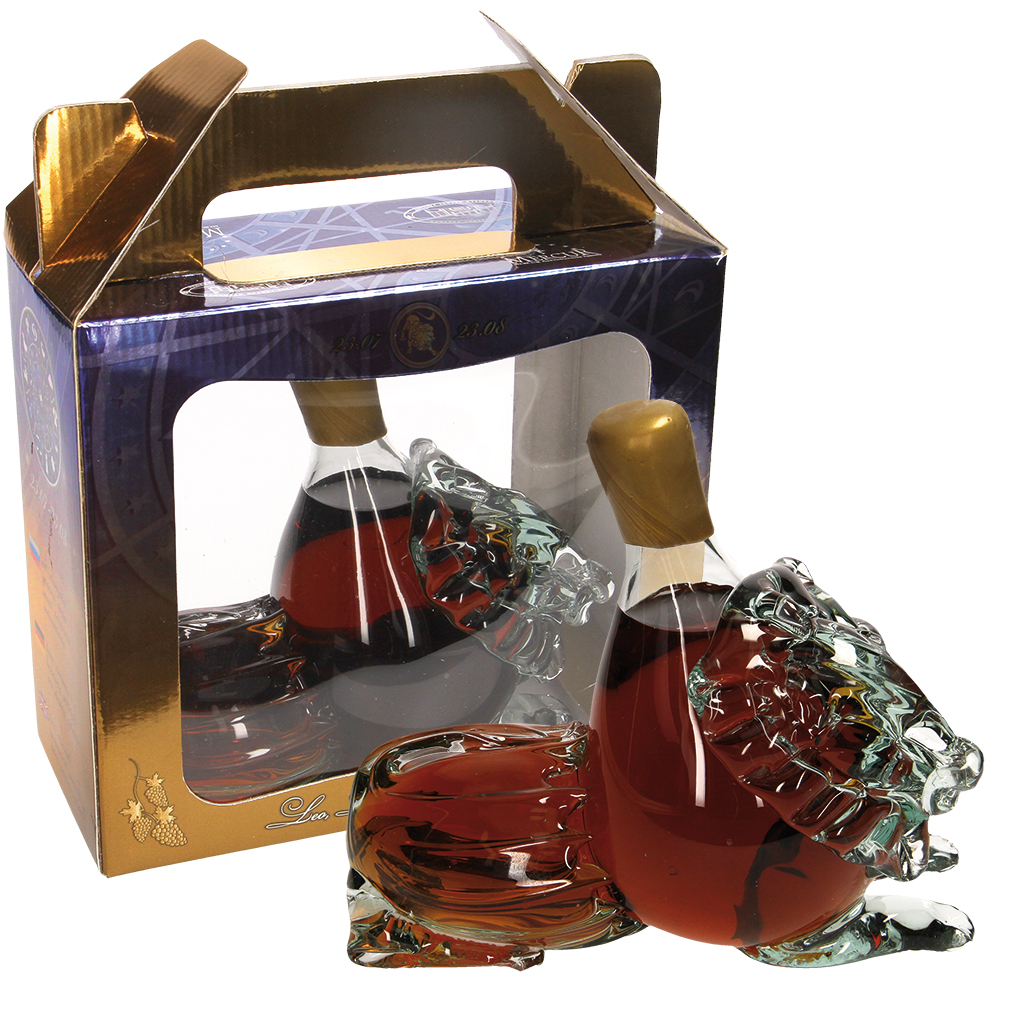Armeense brandy ""Sterrenbeeld Leeuw"" 40% vol. in geschenk
