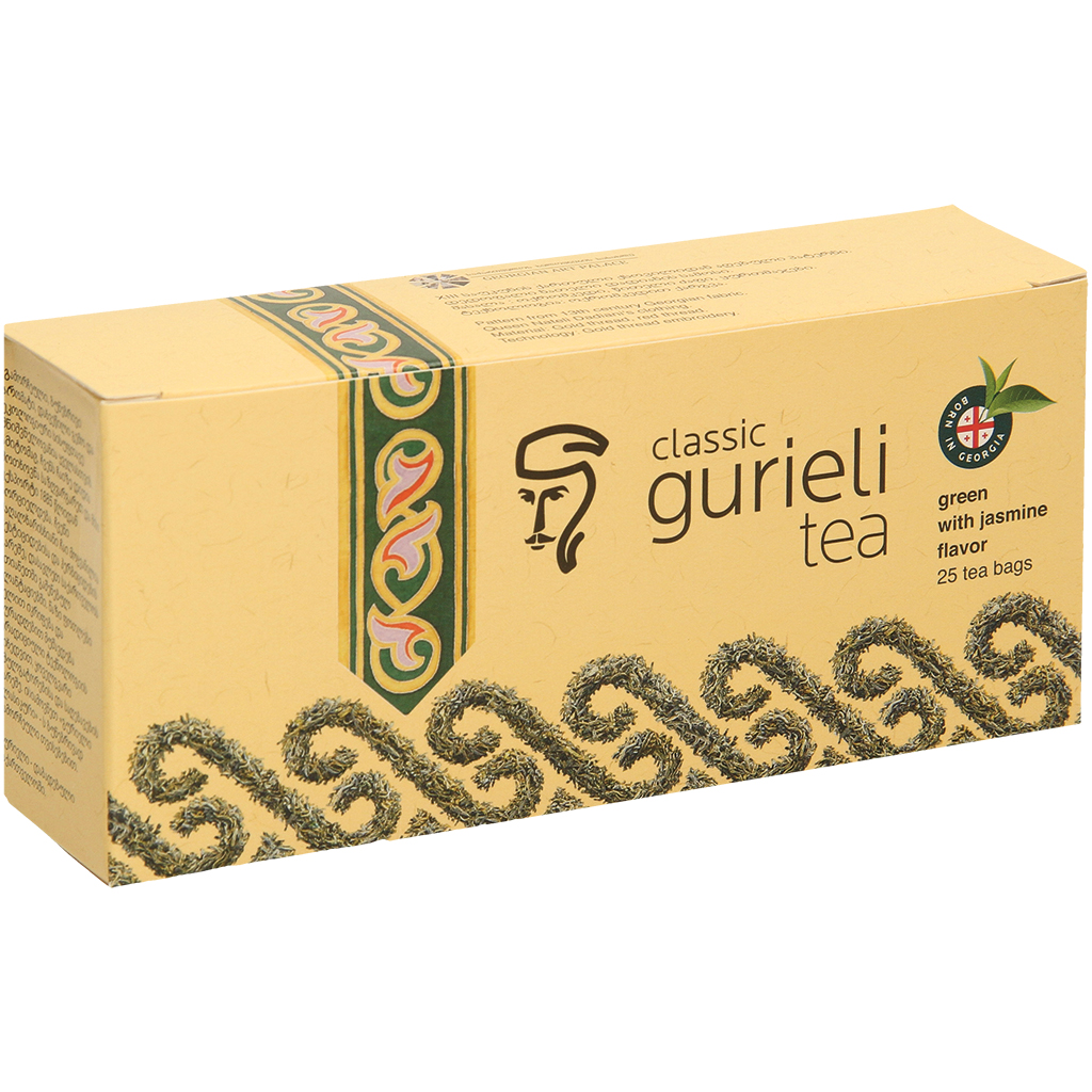 Aromatisierte groene Georgische thee met jasmijn-smaak "Guri