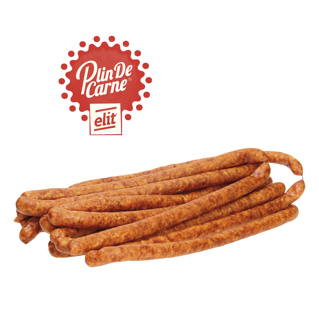 Gerookte braadworst "CARNATI GRATAREL-Elit", op Roemeense wi