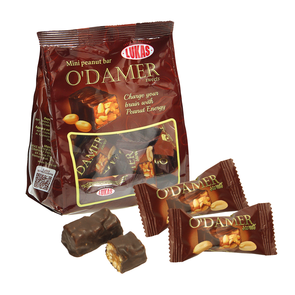 Грильяжные конфеты "O'Damer" из обжаренного арахиса в какаос