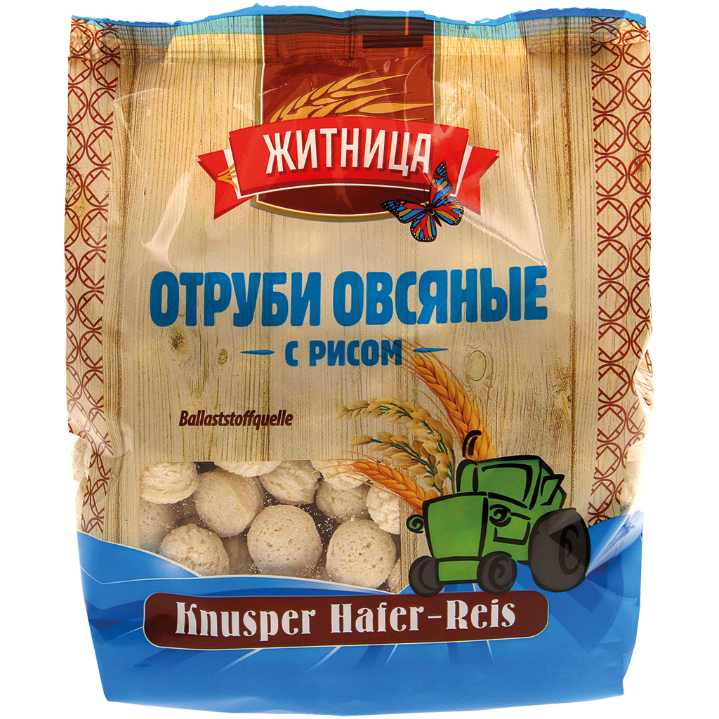Haver-rijst-product, geëxtrudeerd
