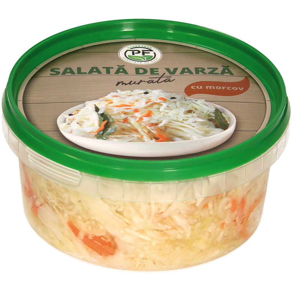 Witkoolsalade met wortelen, mild gefermenteerd