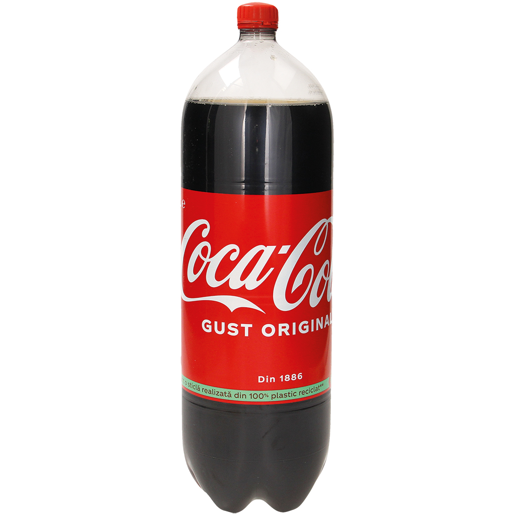 Koolzuurhoudende en cafeïne-bevattende frisdrank "COCA-COLA"