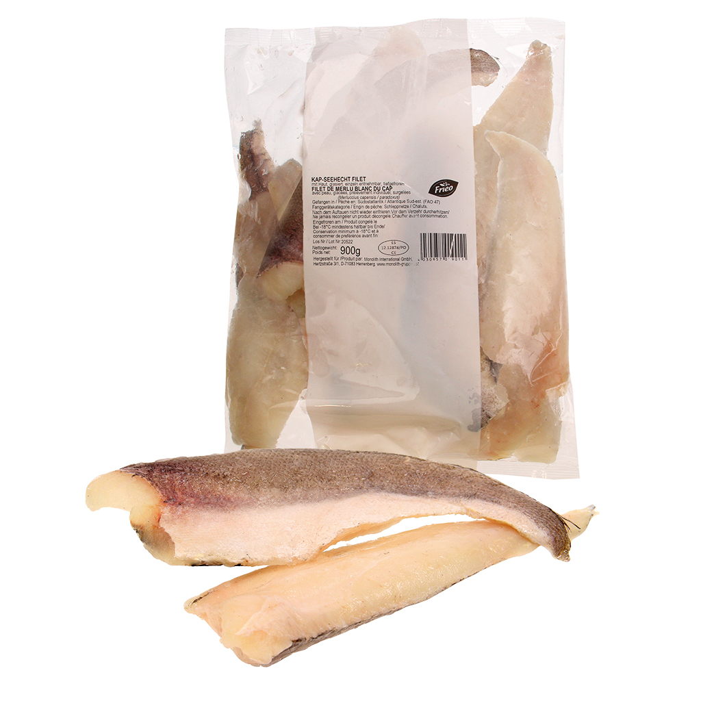 Kaap scharftongfilet, met huid, geglazuurd, afzonderlijk te 