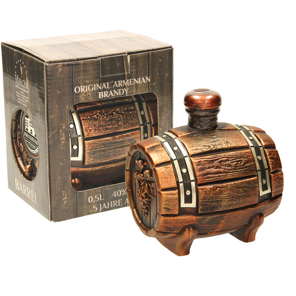 Armeense brandy "Fass" keramiek in geschenkdoos, 40% vol.