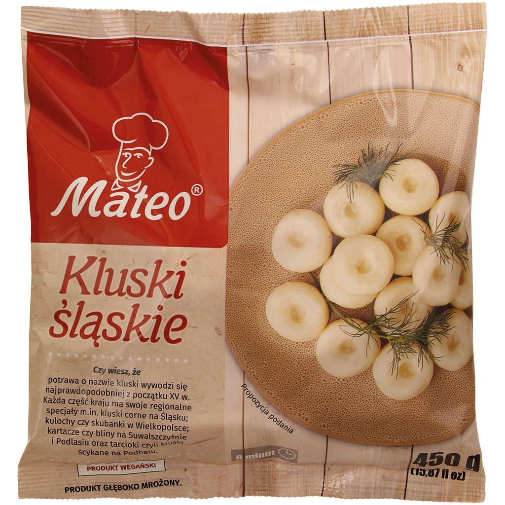 Клецки из картофельных хлопьев и крахмала, замороженные