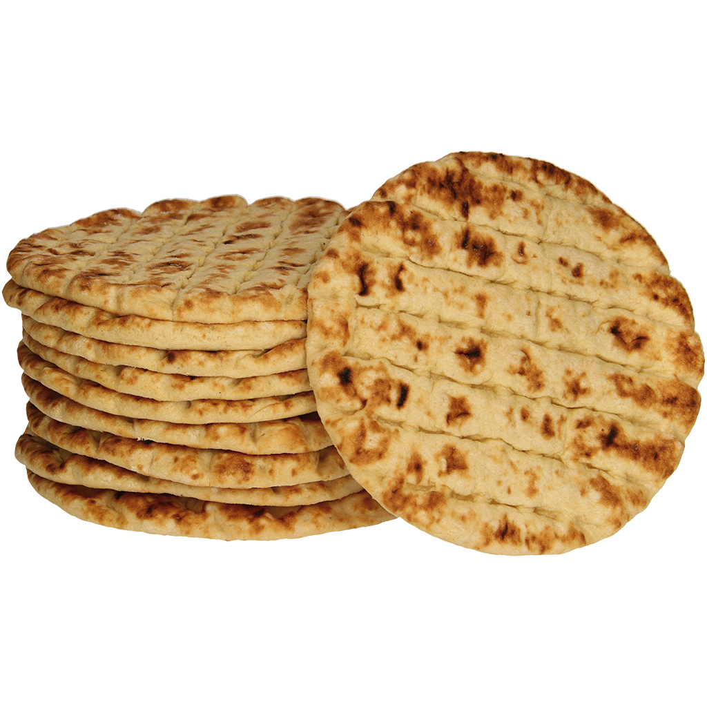 Pita flatbread met toegevoegd volkorenmeel