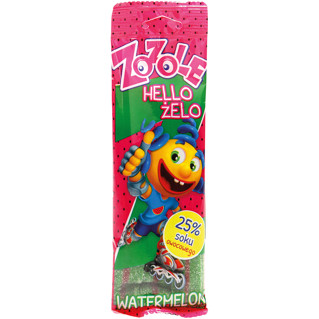 Желейные полоски со вкусом арбуза "Zozole Watermelon"