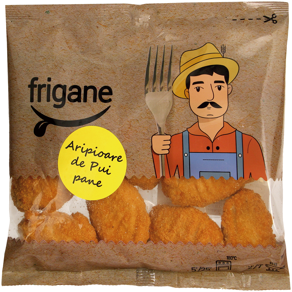 Панированные, маринованные куриные крылья, подфритированные