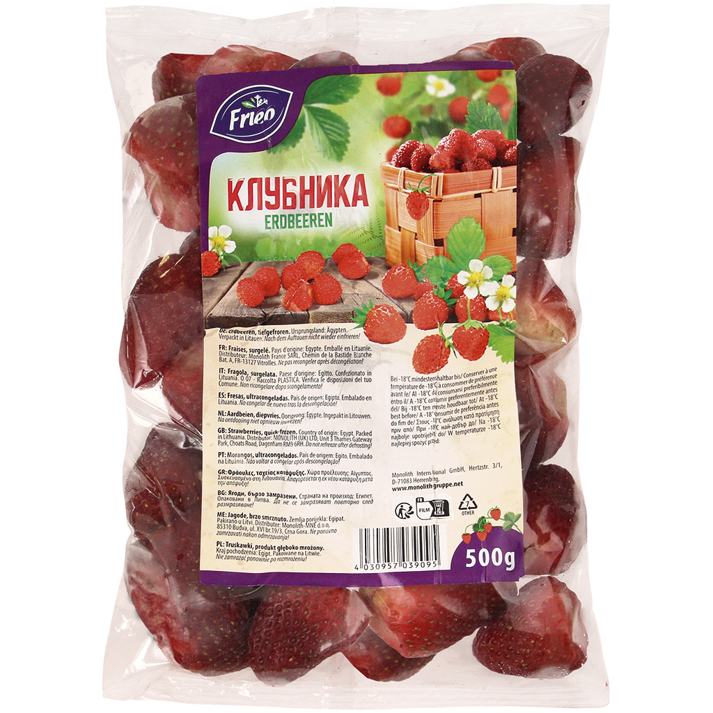 Aardbeien, diepgevroren
