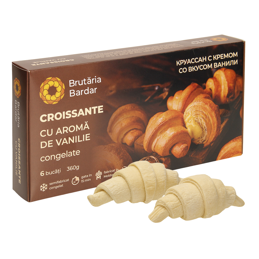 Круассан с кремом со вкусом ванили, замороженный, для выпечк