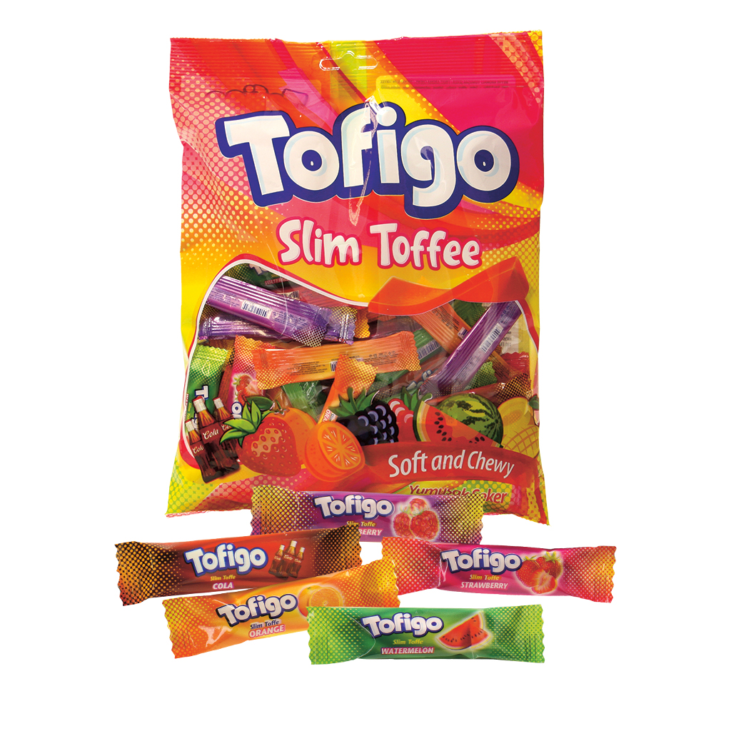 Tofigo slim - Смесь жевательных конфет с колой и фруктовыми
