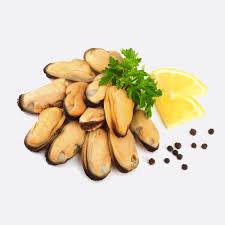 Mosselvlees, gekookt