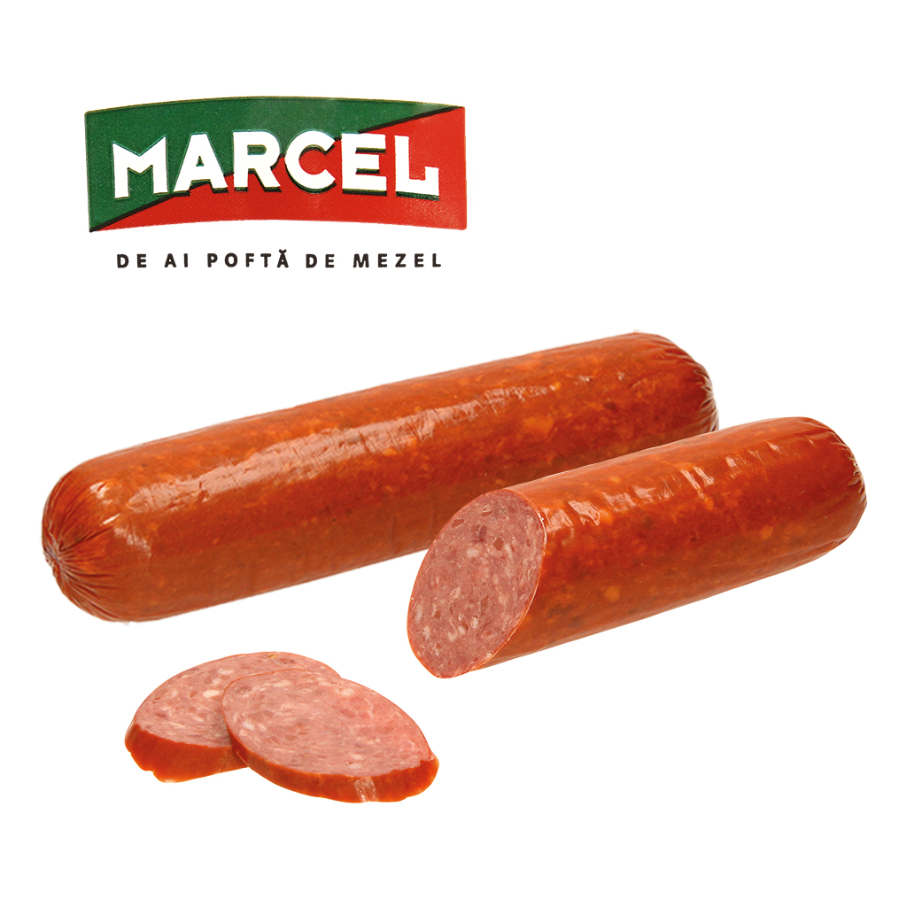 Kooksalami, middelgrof gehakt, met soja-eiwitisolaat, gerook