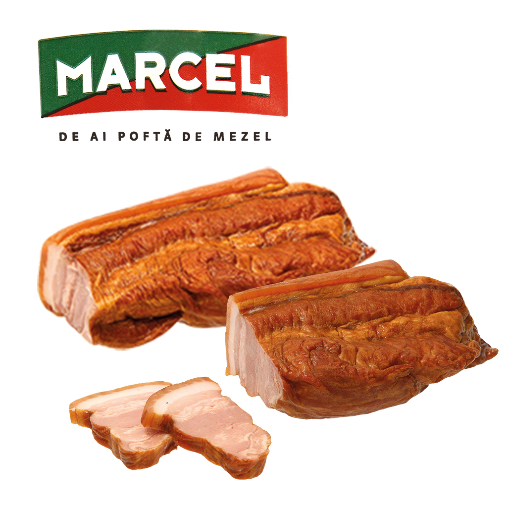 Varkensbuik spek met huid en kraakbeen, met drinkwater toege