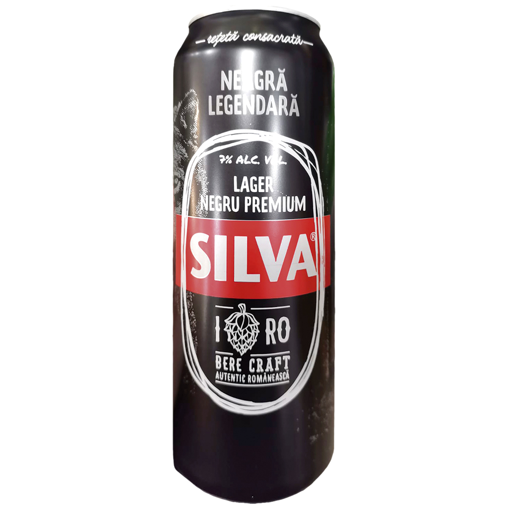Sterk bier "Silva Craft Neagra", gepasteuriseerd, 7,0% vol.