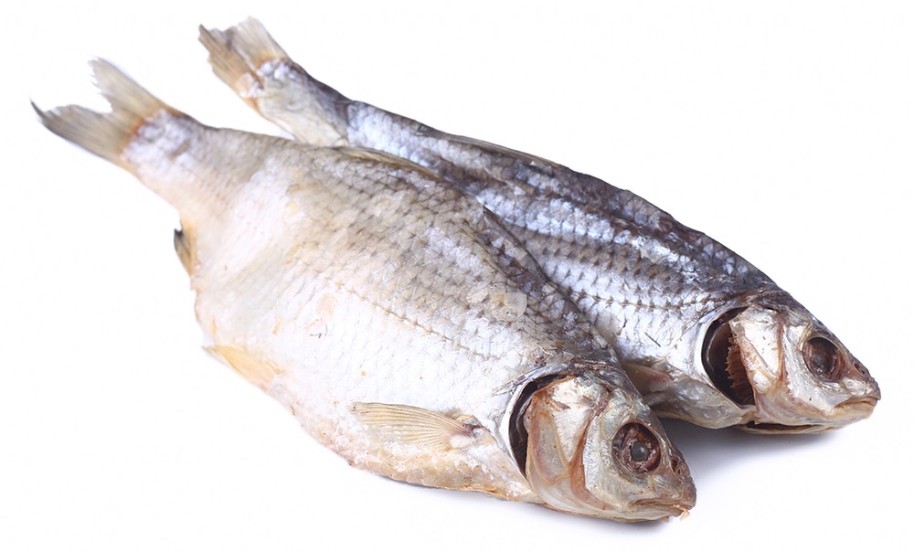 Gedroogde blankvoorn