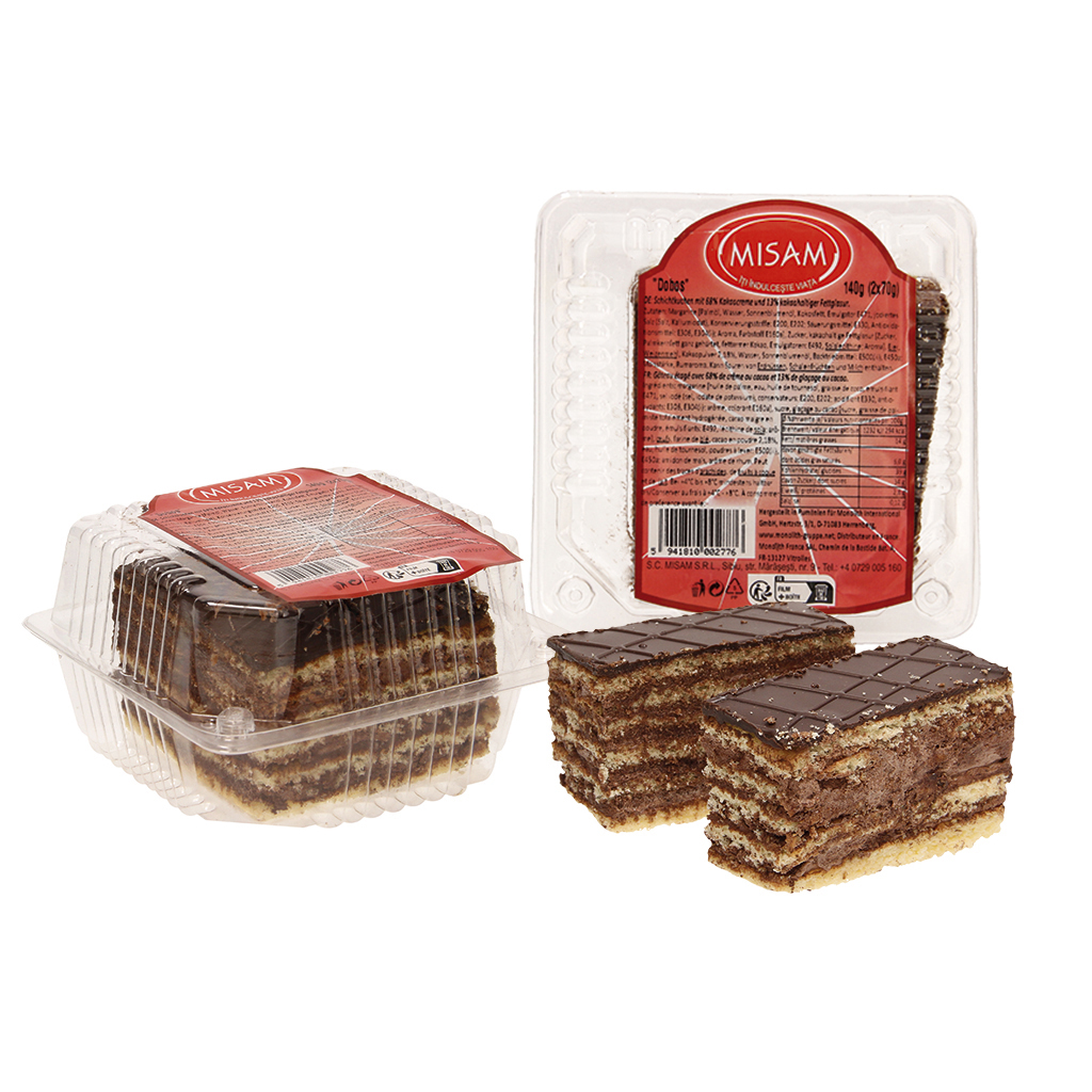 "Dobos" - Laaggebak met 68% cacao crème